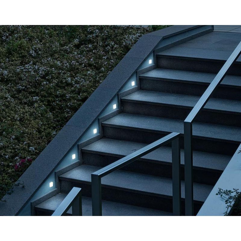 SAND APPLIQUE SEGNAPASSO IP65 LED 1W LUCE 3000K ROTONDO O QUADRATO MADE IN ITALY LINEA LIGHT