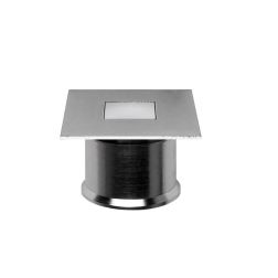 BERET SEGNAPASSO QUADRATO IN ACCIAIO IP66 LED 1W LUCE 3000K DA ESTERNO MADE IN ITALY LINEA LIGHT