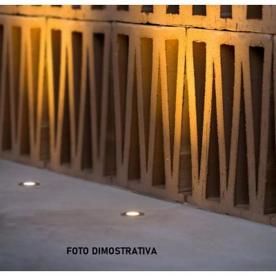 BERET SEGNAPASSO QUADRATO IN ACCIAIO IP66 LED 1W LUCE 3000K DA ESTERNO MADE IN ITALY LINEA LIGHT