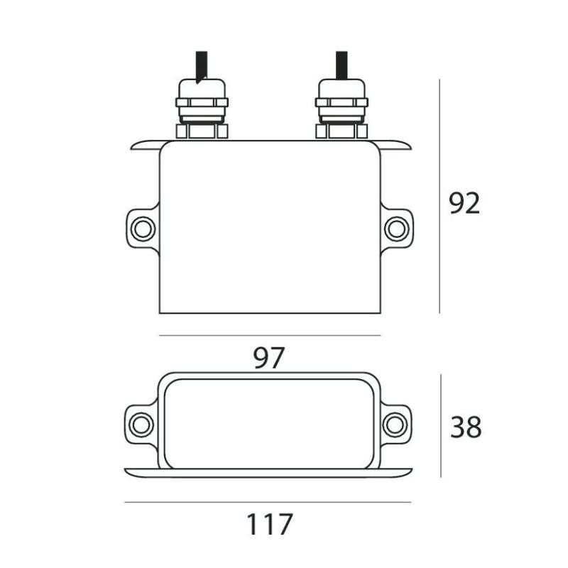 DRIVER ON/OFF 630MA 20W 39V DELLA LINEA LIGHT