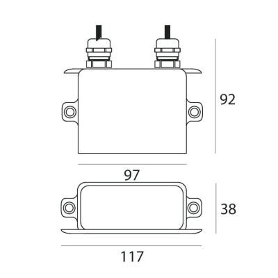DRIVER ON/OFF 630MA 20W 39V DELLA LINEA LIGHT