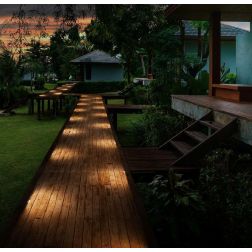 ALCOR SEGNAPASSO IN ALLUMINIO DA ESTERNI IP67 LED 5.6W LUCE 3000K CALPESTABILE MADE IN ITALY LINEA LIGHT 2