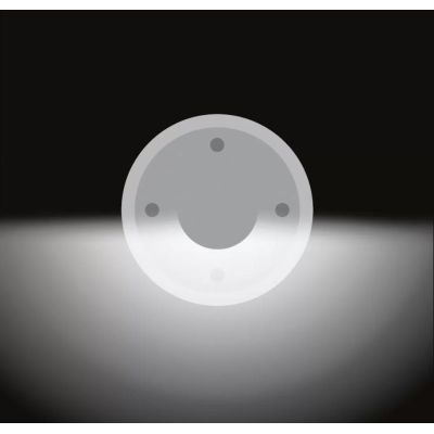 ALCOR 316 SEGNAPASSO 1 TAGLIO IN ACCIAIO IP67 LED 3W LUCE 3000K CALPESTABILE MADE IN ITALY LINEA LIGHT