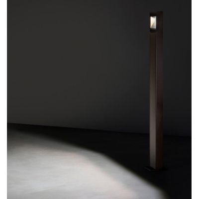 PEAK PALO DA GIARDINO 2 MISURE LED INTEGRATO LUCE 3000K ANTRACITE E MARRONE MADE IN ITALY LINEA LIGHT