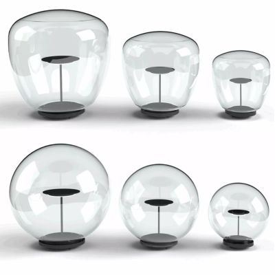 ROLLING SKY LAMPADA DA GIARDINO CON SFERA TRASPARENTE IP65 LED 17W LUCE 2700K-3000K NERA O MARRONE MADE IN ITALY