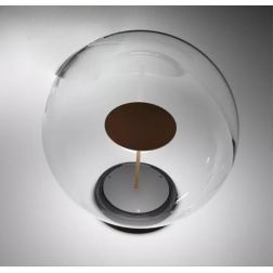 ROLLING SKY LAMPADA DA GIARDINO CON SFERA D40 CM IP65 LED 17W LUCE 2700K-3000K NERA O MARRONE MADE IN ITALY