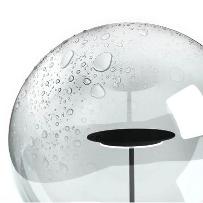 ROLLING SKY LAMPADA DA GIARDINO CON SFERA D40 CM IP65 LED 17W LUCE 2700K-3000K NERA O MARRONE MADE IN ITALY