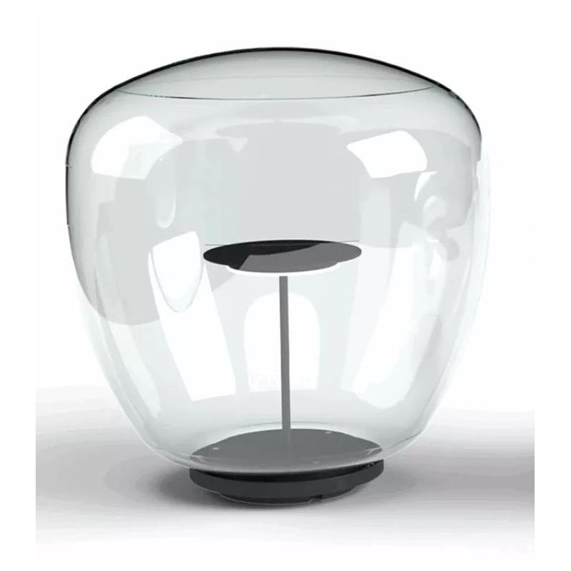ROLLING SKY LAMPADA DA GIARDINO CON SFERA TRASPARENTE CM IP65 LED 22W LUCE 2700K-3000K NERA O MARRONE MADE IN ITALY