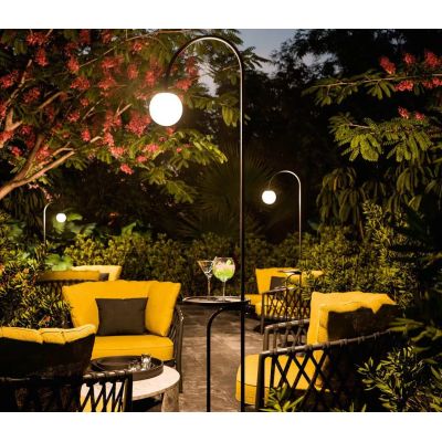 BUTLER PIANTANA DA ESTERNO IP65 LED 8W IN METALLO NERO H190 DELLA LINEA LIGHT Linea Light - Cristalensi Shop Online