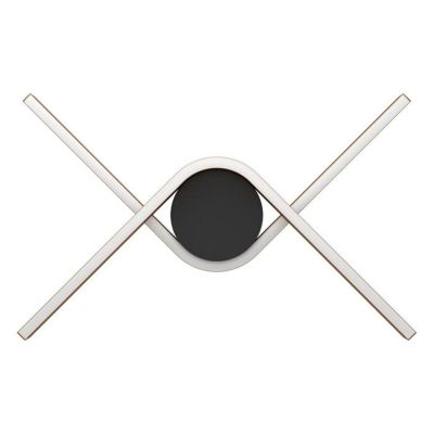FOLCINO-Z PLAFONIERA MODERNA NERA E BRONZO LED 36W DIMMERABILE TECNOLOGIA RGB LUNGHEZZA CM 64