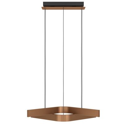 FOLCINO-Z LAMPADARIO A SOSPENSIONE NERO E BRONZO LED 36W DIMMERABILE TECNOLOGIA RGB MODERNO