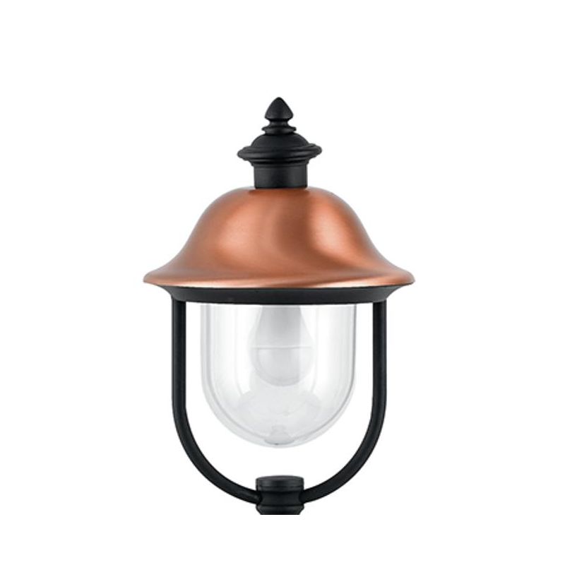 RUSTICA PALETTO ALTEZZA 128 CM IN ALLUMINIO COLORE ANTRACITE CAPPELLO RAME Sovil - Cristalensi Shop Online