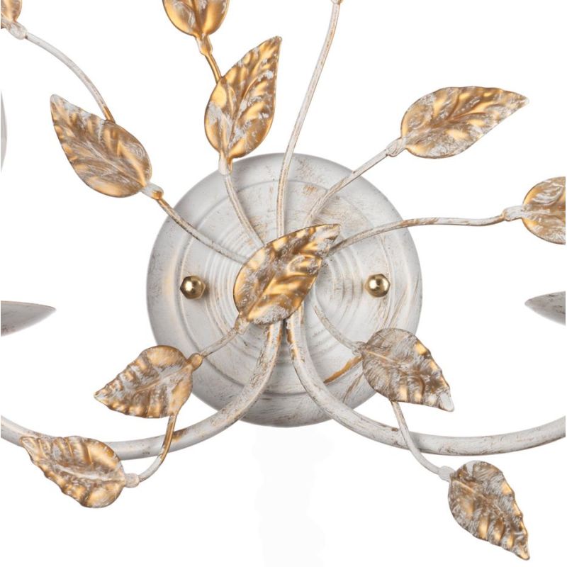 COLLANA LAMPADA DA PARETE 2 LUCI CLASSICA  METALLO AVORIO O BRONZO CON LAMPADINE A VISTA