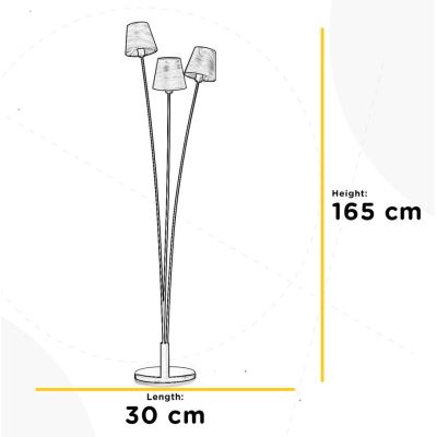 ASIA PIANTANA 3 LUCI IN METALLO NERO CON PARALUMI EFFETTO LEGNO MODERNA LAMPADINE ATTACCO E14