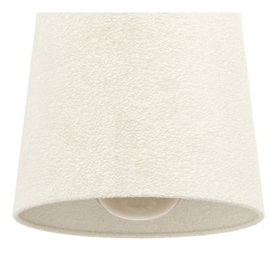 FEBRES SOSPENSIONE 3 LUCI NERA CON PARALUMI IN TESSUTO BIANCO MODERNA CON LAMPADINE ATTACCO E27