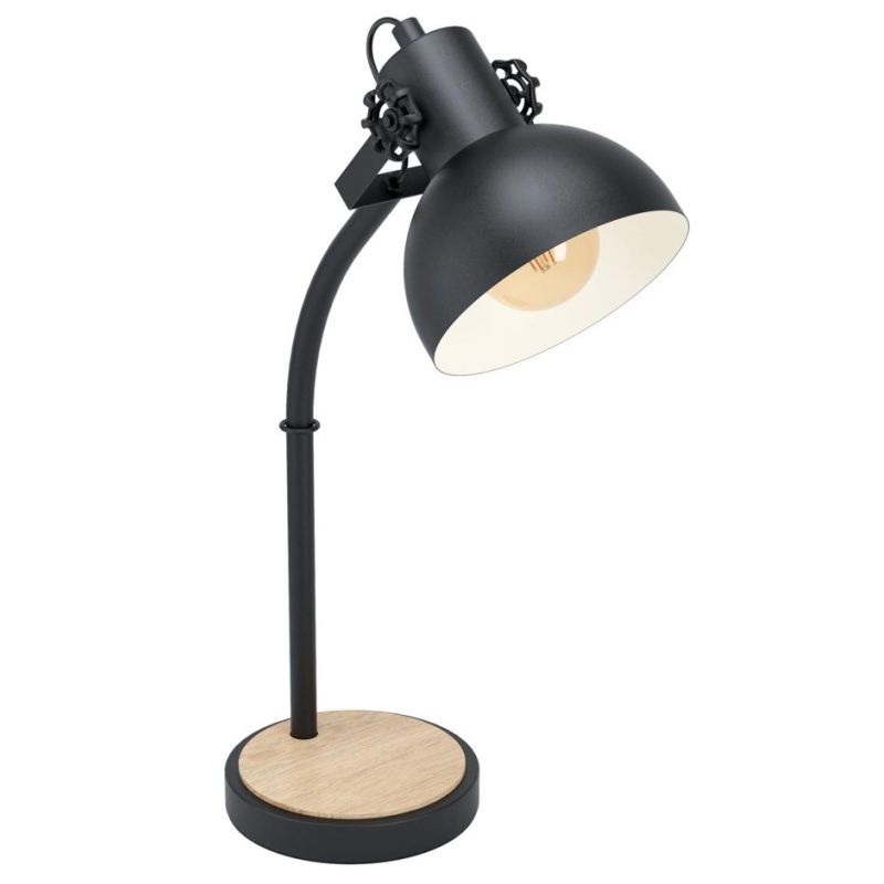 LUBENHAM LUMETTO IN METALLO NERO CON DIFFUSORE ORIENTABILE STILE VINTAGE LAMPADINA ATTACCO E27