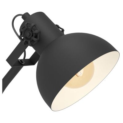 LUBENHAM LUMETTO IN METALLO NERO CON DIFFUSORE ORIENTABILE STILE VINTAGE LAMPADINA ATTACCO E27
