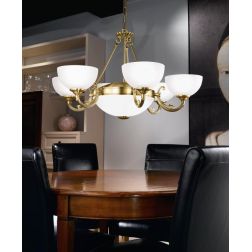 SAVOY LAMPADA A SOSPENSIONE IN METALLO BRUNITO DI EGLO CLASSICA EGLO - Cristalensi Shop Online