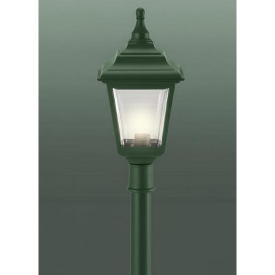 MARTE PALETTO H116 CM CON LANTERNA IN POLIMERO VERDE BIANCO E NERO Framon Augenti - Cristalensi Shop Online