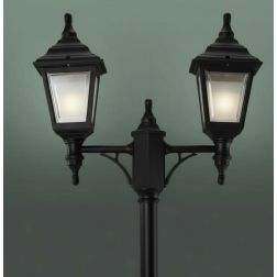 MARTE LAMPIONE CON DUE LANTERNE IN POLIMERO NEI COLORI BIANCO VERDE E NERO Framon Augenti - Cristalensi Shop Online 2