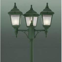 MARTE LAMPIONE CON TRE LANTERNE IN POLIMERO NERO VERDE O BIANCO Framon Augenti - Cristalensi Shop Online 2