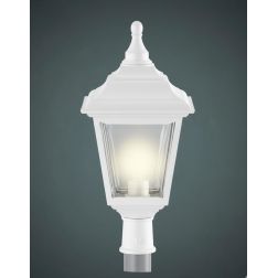 MARTE LANTERNA TESTA PALO ATTACCO DIAMETRO 6 CM IN POLIMERO BIANCO NERO E VERDE Framon Augenti - Cristalensi Shop Online