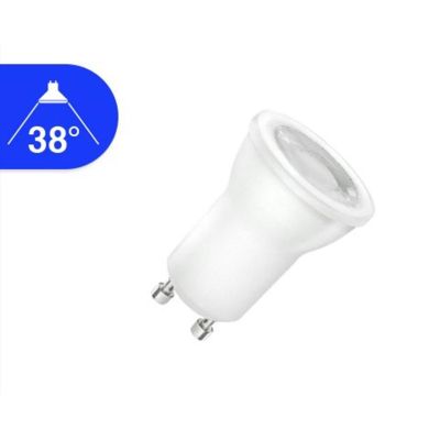 LAMPADINA GU10 LED 4W DIAMETRO 35 MM LUCE 3000K O 4000K ANGOLAZIONE 38 GRADI Top Light Illuminazione - Cristalensi Shop Online