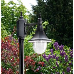 MERCURIO LAMPIONE PALO DA ESTERNO H204 CM IN POLIMERO NERO, BIANCO O VERDE Framon Augenti - Cristalensi Shop Online 2