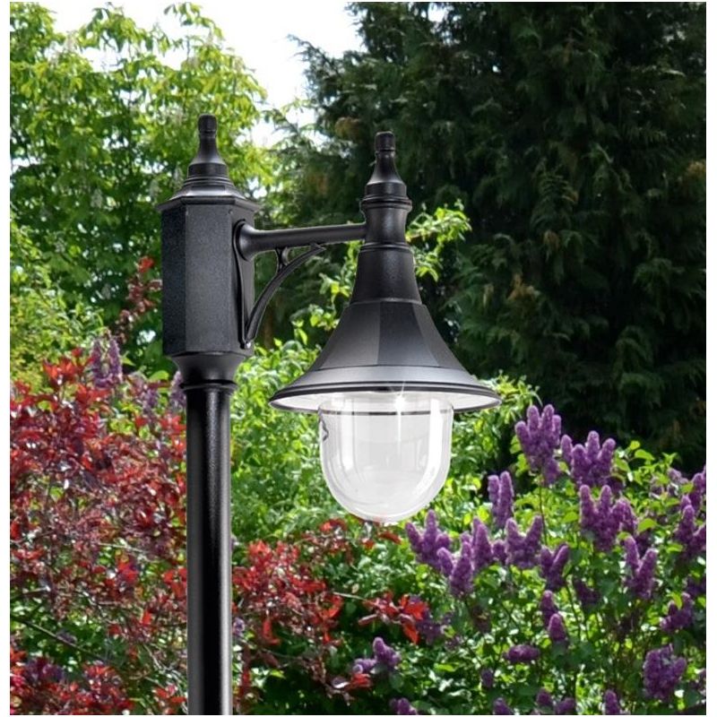 MERCURIO LAMPIONE PALO DA ESTERNO H204 CM IN POLIMERO NERO, BIANCO O VERDE Framon Augenti - Cristalensi Shop Online