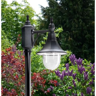 MERCURIO LAMPIONE PALO DA ESTERNO H204 CM IN POLIMERO NERO, BIANCO O VERDE Framon Augenti - Cristalensi Shop Online