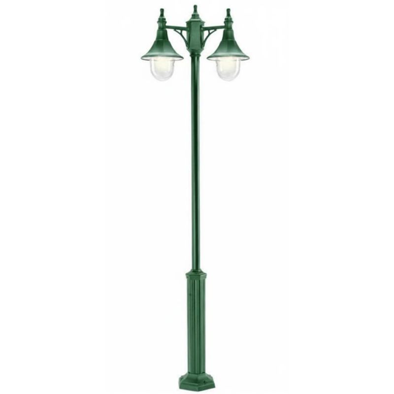 MERCURIO LAMPIONE DUE LUCI DA ESTERNO H204 IN POLIMERO VERDE, NERO O BIANCO Framon Augenti - Cristalensi Shop Online