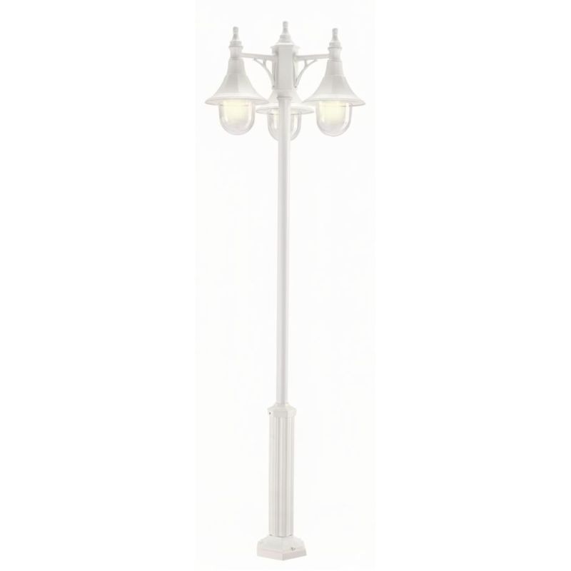 MERCURIO PALO DA ESTERNO TRE LUCI H 204 IN POLIMERO NERO, BIANCO O VERDE Framon Augenti - Cristalensi Shop Online