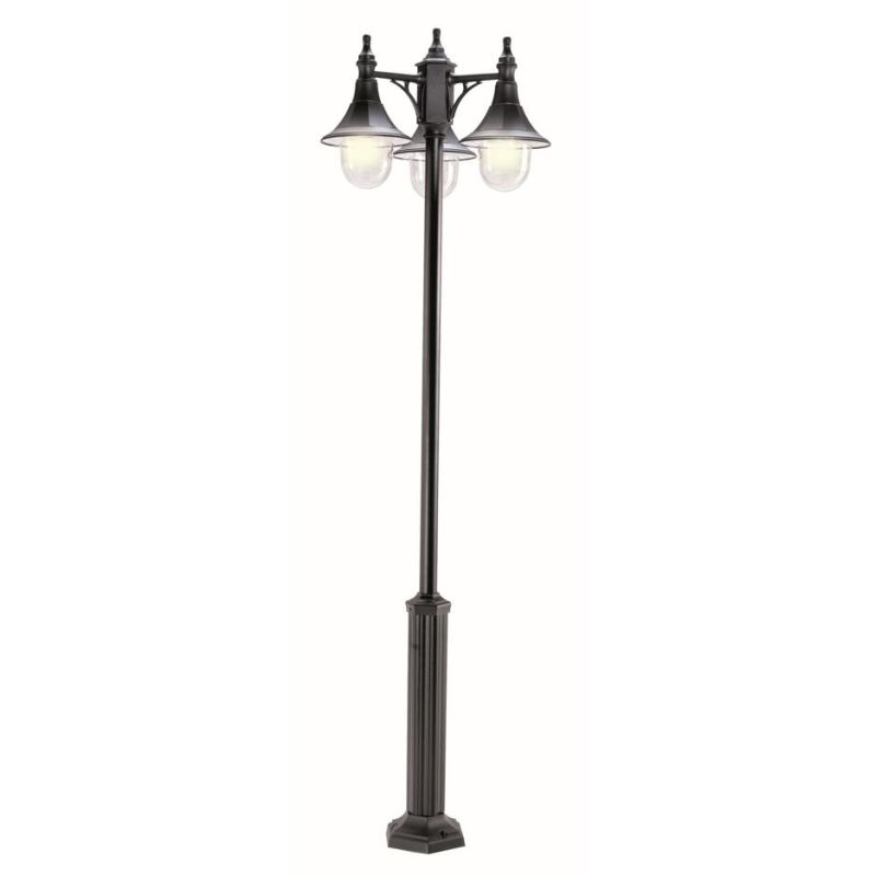MERCURIO PALO DA ESTERNO TRE LUCI H 204 IN POLIMERO NERO, BIANCO O VERDE Framon Augenti - Cristalensi Shop Online