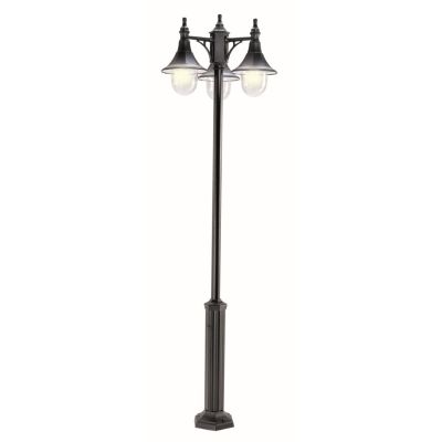 MERCURIO PALO DA ESTERNO TRE LUCI H 204 IN POLIMERO NERO, BIANCO O VERDE Framon Augenti - Cristalensi Shop Online