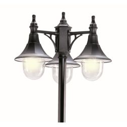 MERCURIO PALO DA ESTERNO TRE LUCI H 204 IN POLIMERO NERO, BIANCO O VERDE Framon Augenti - Cristalensi Shop Online