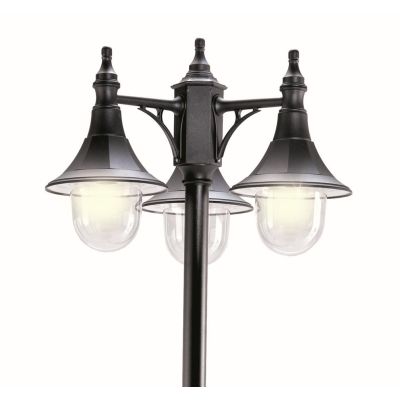 MERCURIO PALO DA ESTERNO TRE LUCI H 204 IN POLIMERO NERO, BIANCO O VERDE Framon Augenti - Cristalensi Shop Online