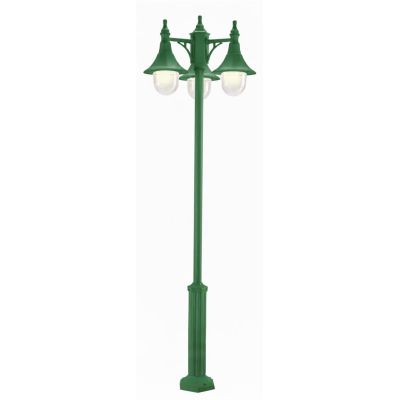 MERCURIO PALO DA ESTERNO TRE LUCI H 204 IN POLIMERO NERO, BIANCO O VERDE Framon Augenti - Cristalensi Shop Online