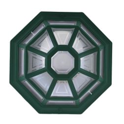 OPTAGON PLAFONIERA APPLIQUE DIAMETRO 28 CM IN POLIMERO NERO VERDE O BIANCO Framon Augenti - Cristalensi Shop Online