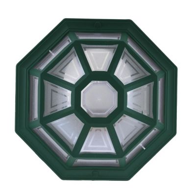 OPTAGON PLAFONIERA APPLIQUE DIAMETRO 28 CM IN POLIMERO NERO VERDE O BIANCO Framon Augenti - Cristalensi Shop Online