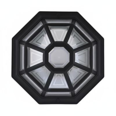 OPTAGON PLAFONIERA APPLIQUE DIAMETRO 28 CM IN POLIMERO NERO VERDE O BIANCO Framon Augenti - Cristalensi Shop Online