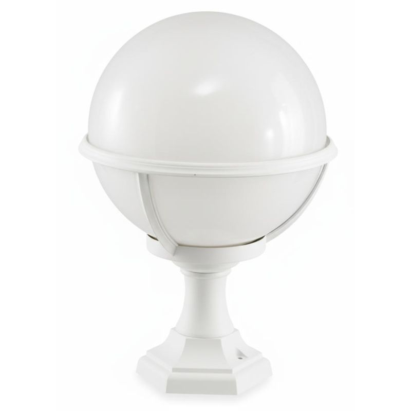 SATURNO PALETTO BASSO CON SFERA IN POLIMERO DI COLORE NERO BIANCO O VERDE Framon Augenti - Cristalensi Shop Online