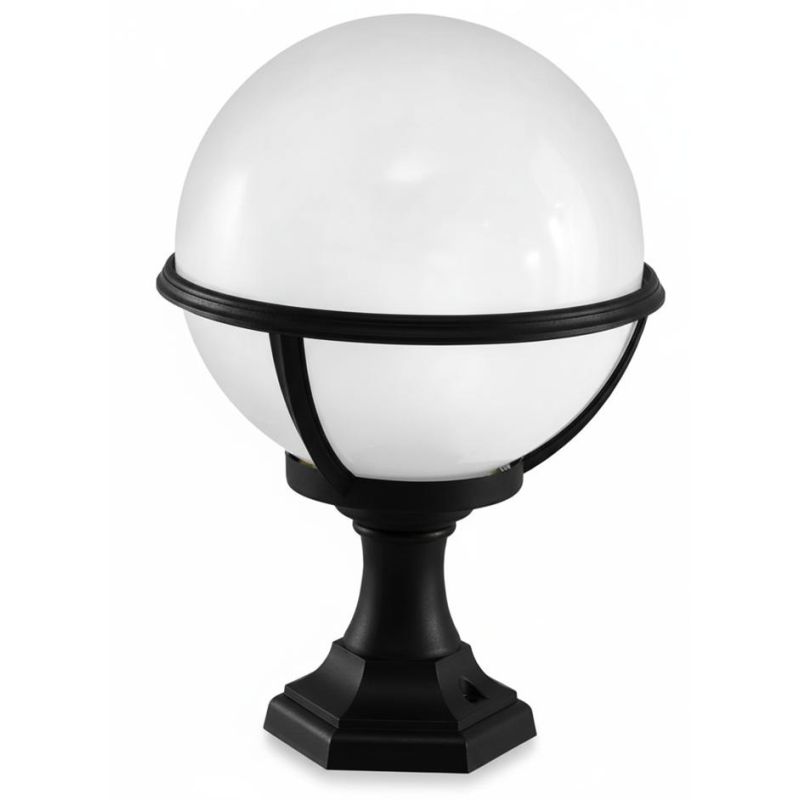SATURNO PALETTO BASSO CON SFERA IN POLIMERO DI COLORE NERO BIANCO O VERDE Framon Augenti - Cristalensi Shop Online