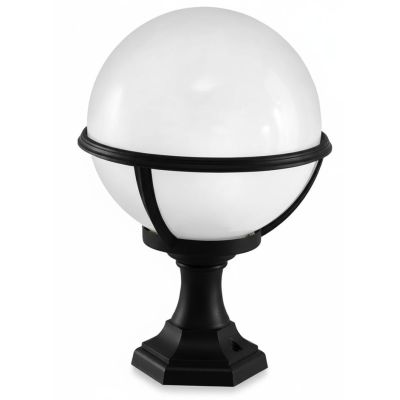 SATURNO PALETTO BASSO CON SFERA IN POLIMERO DI COLORE NERO BIANCO O VERDE Framon Augenti - Cristalensi Shop Online