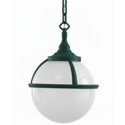SATURNO SOSPENSIONE IN POLIMERO COLORE NERO BIANCO O VERDE CON SFERA BIANCO LATTE Framon Augenti - Cristalensi Shop Online