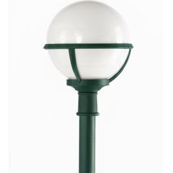 SATURNO PALO ESTERNO H 181 CM IN POLIMERO VERDE BIANCO O NERO CON SFERA BIANCO LATTE Framon Augenti - Cristalensi Shop Online 2