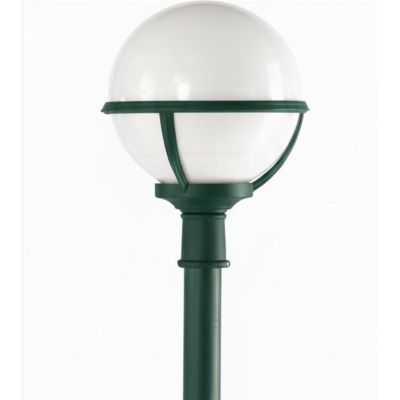 SATURNO PALO ESTERNO H 181 CM IN POLIMERO VERDE BIANCO O NERO CON SFERA BIANCO LATTE Framon Augenti - Cristalensi Shop Online