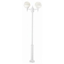 SATURNO PALO DA ESTERNO H 202 CON DUE SFERE IN POLIMERO NERO BIANCO O VERDE Framon Augenti - Cristalensi Shop Online