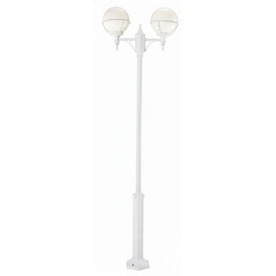 SATURNO PALO DA ESTERNO H 202 CON DUE SFERE IN POLIMERO NERO BIANCO O VERDE Framon Augenti - Cristalensi Shop Online