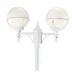 SATURNO PALO DA ESTERNO H 202 CON DUE SFERE IN POLIMERO NERO BIANCO O VERDE Framon Augenti - Cristalensi Shop Online 2