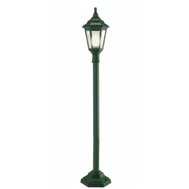 URANO PALETTO CON LANTERNA H 118 CM IN POLIMERO VERDE BIANCO E NERO Framon Augenti - Cristalensi Shop Online